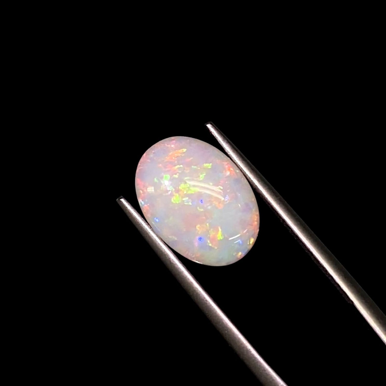 オパール(宝石名ホワイト・オパール)オーストラリア産 ソ付(彩珠