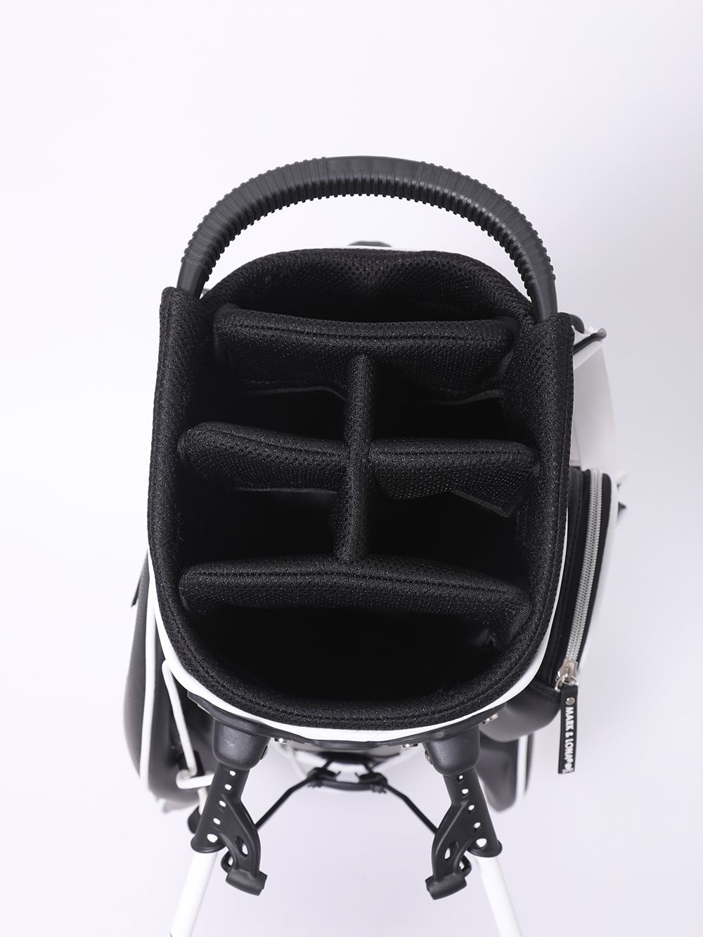 MARK & LONA キャディバッグ ホワイト ブラック 美品！MARK & LONA