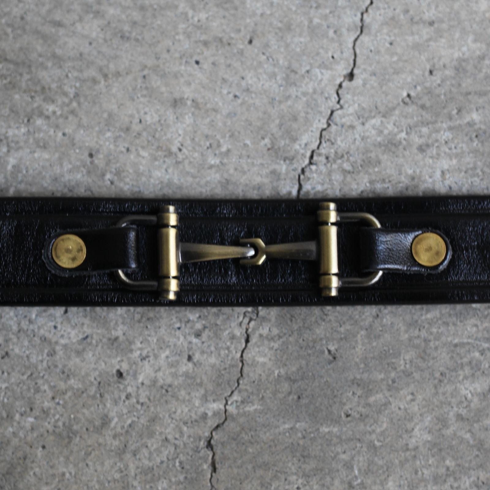 TORY LEATHER - 【残りわずか】Snaffe Bits Belt(BLACK×BRASS