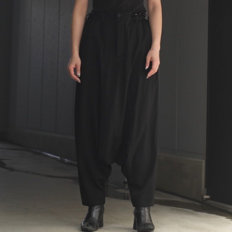 Yohji Yamamoto - 【残り一点】マチ付きサルエルパンツ | ACRMTSM