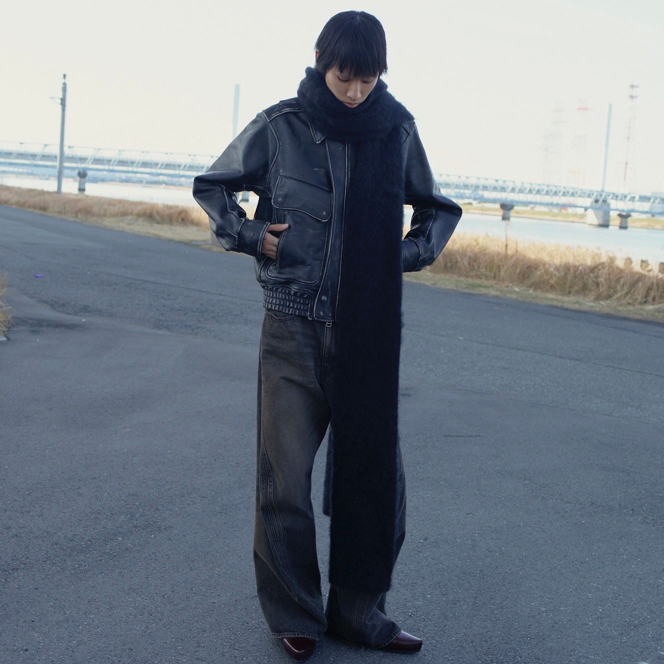 NVRFRGT - 【残りわずか】3D Twisted Wide Leg Jeans | ACRMTSM ONLINE