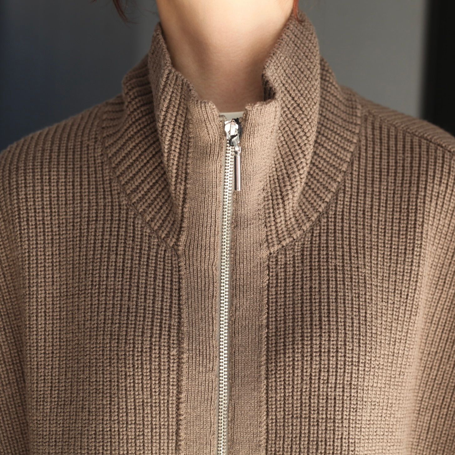 Ujoh ウジョー フリンジハイネック ニットベスト ポンチョ 【公式通販】