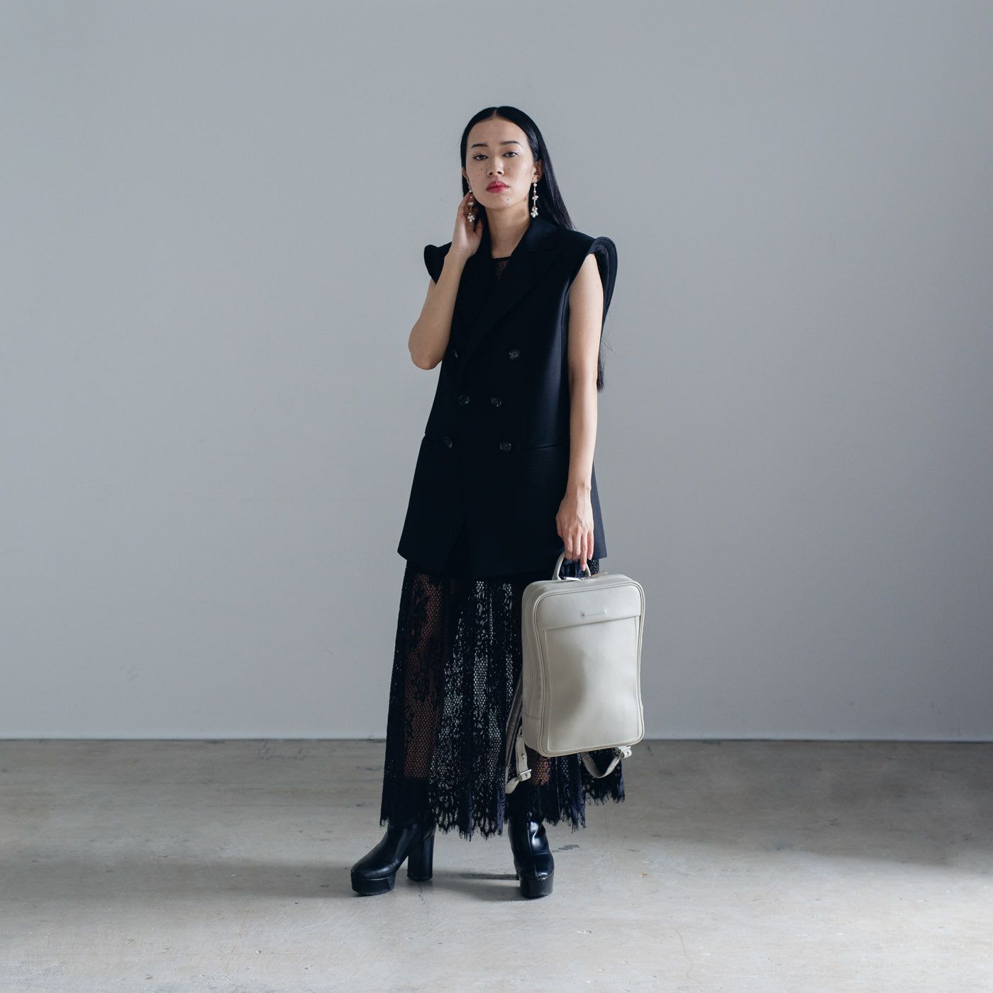 objcts.io - 【残り一点】ソフトバックパック_Extra Small(WHITE BEIGE