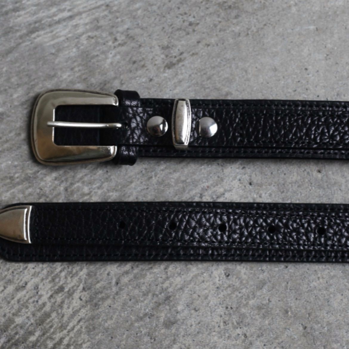 LEMAIRE - 【残り一点】Minimal Western Belt(GRAINED COW LEATHER