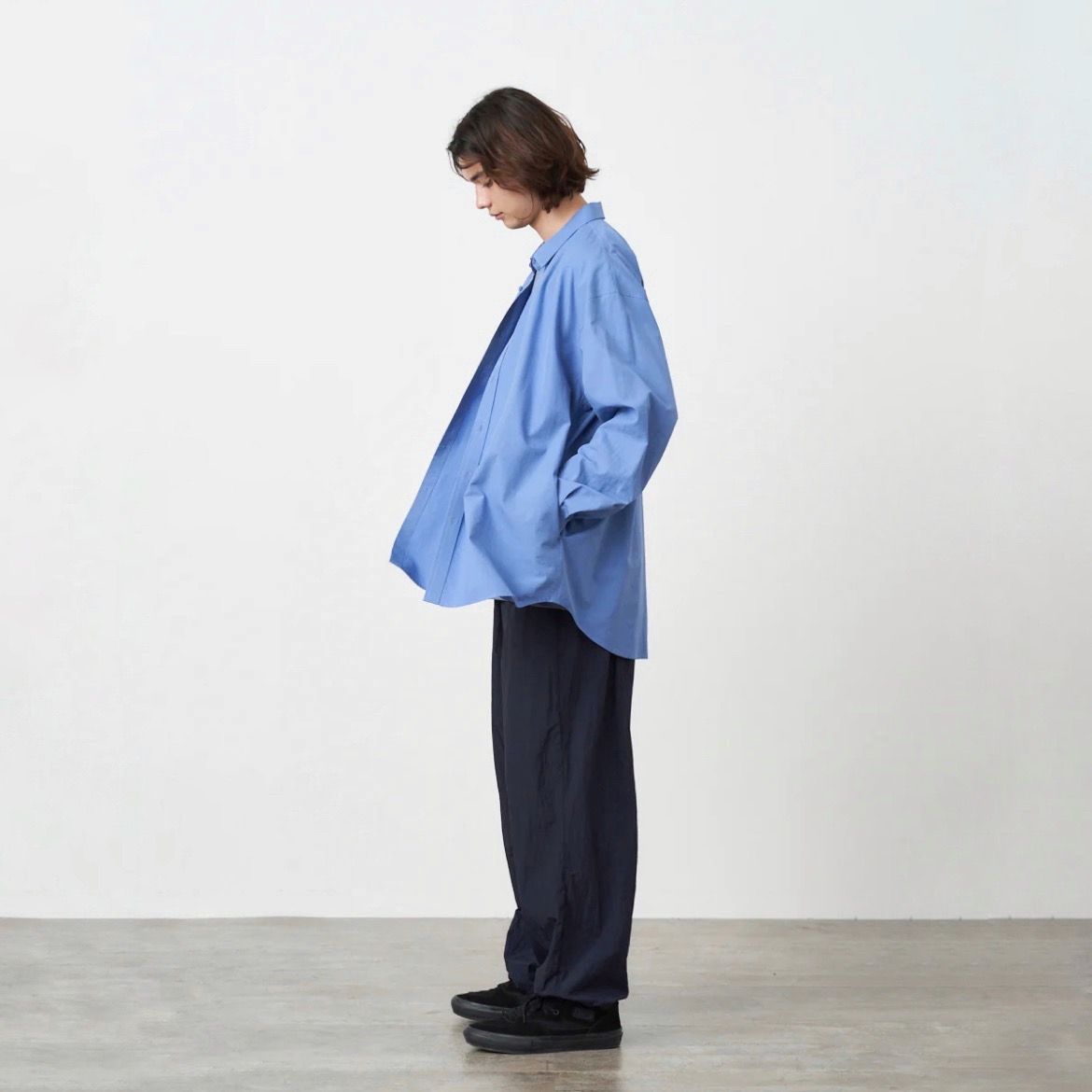 ATON - 【残りわずか】Shrink Broad Oversized Shirt | ACRMTSM ONLINE