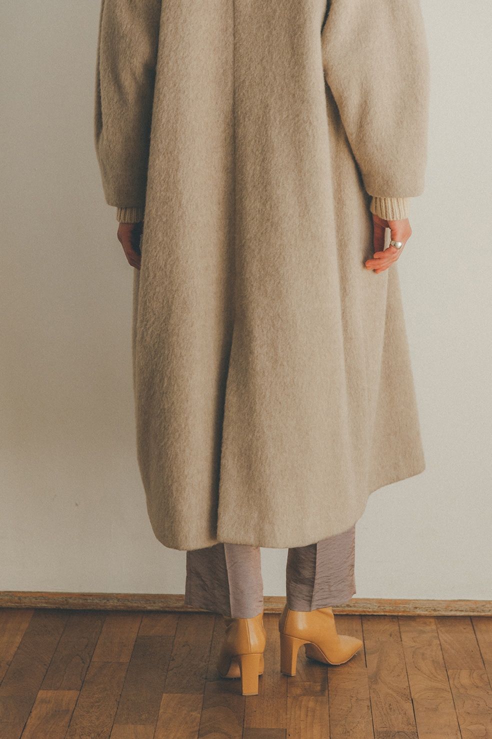 CLANE - ダブルウールロングコート - DOUBLE WOOL LONG COAT - BLACK
