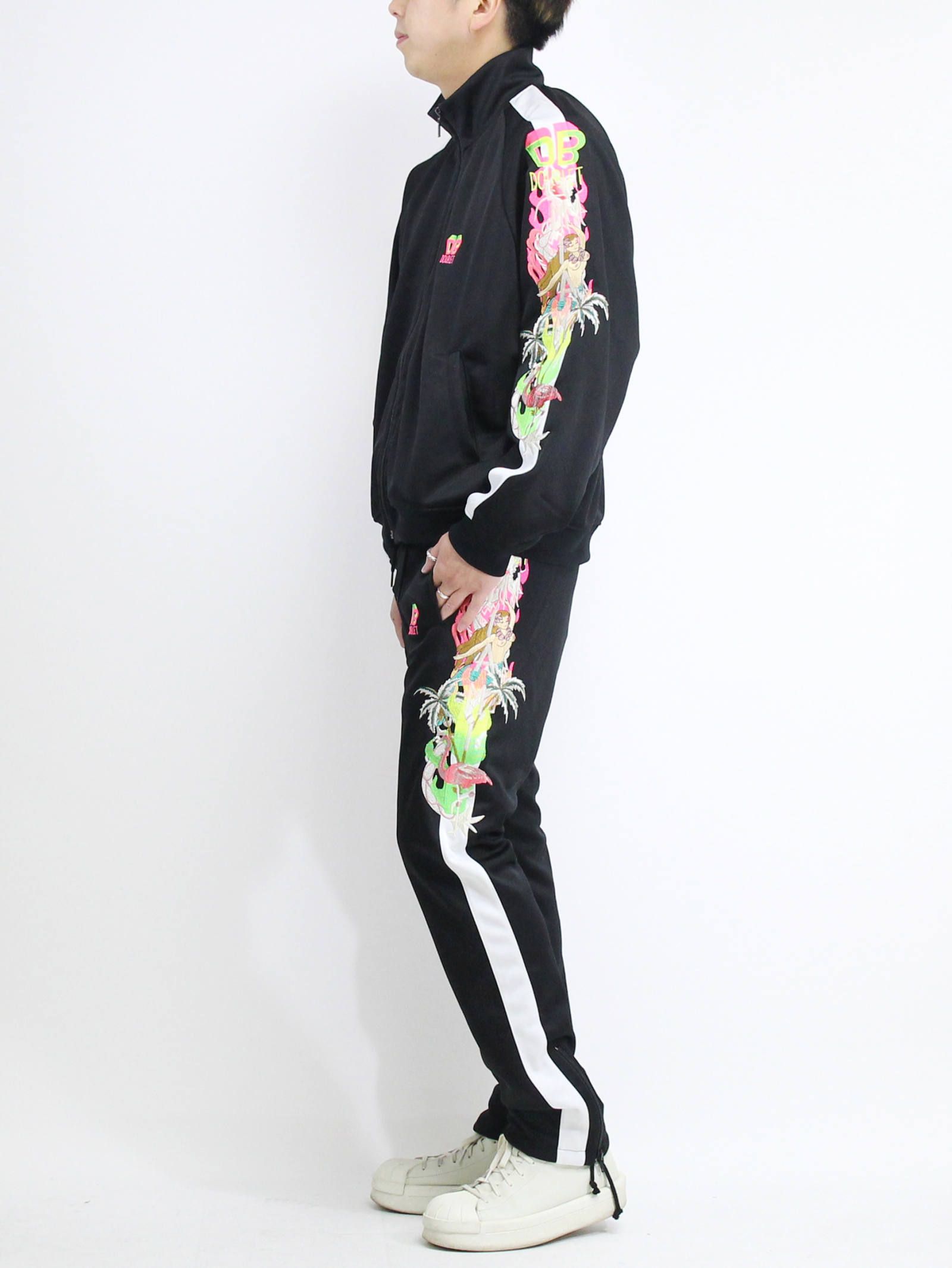 doublet - 19SSカオス刺繍トラックジャケット - CHAOS EMBROIDERY
