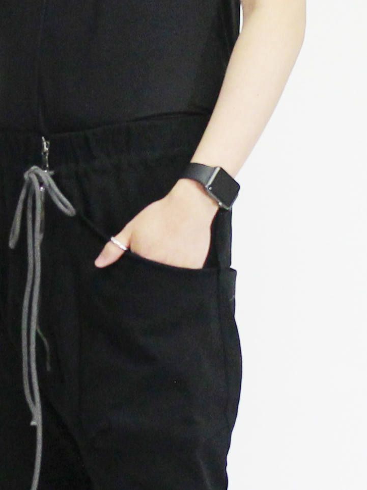 The Viridi-anne - 度詰め天竺スキニーパンツ - BLACK | ADDICT WEB SHOP