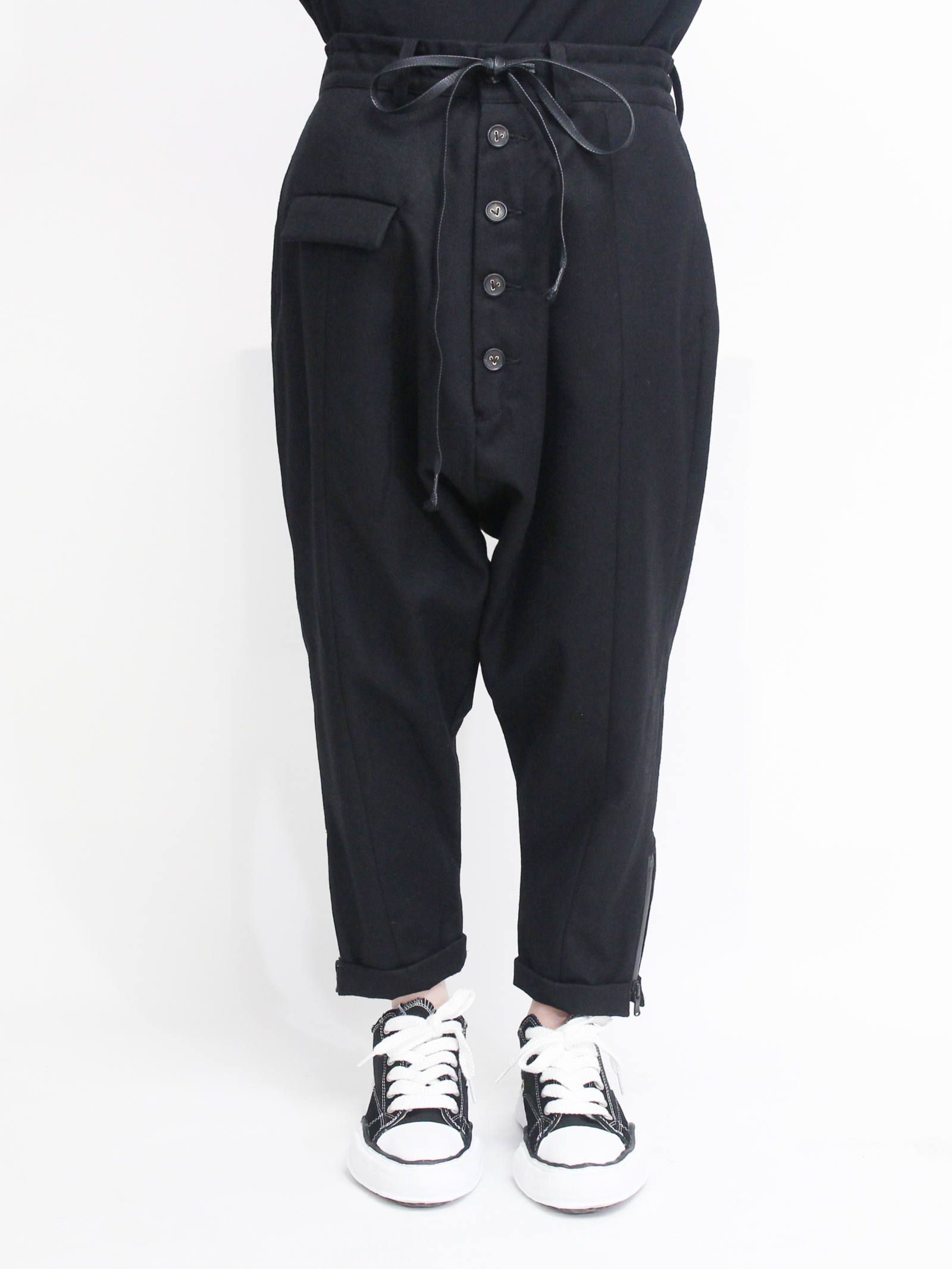 The Viridi-anne - コーティングフラノサルエルパンツ | ADDICT WEB SHOP