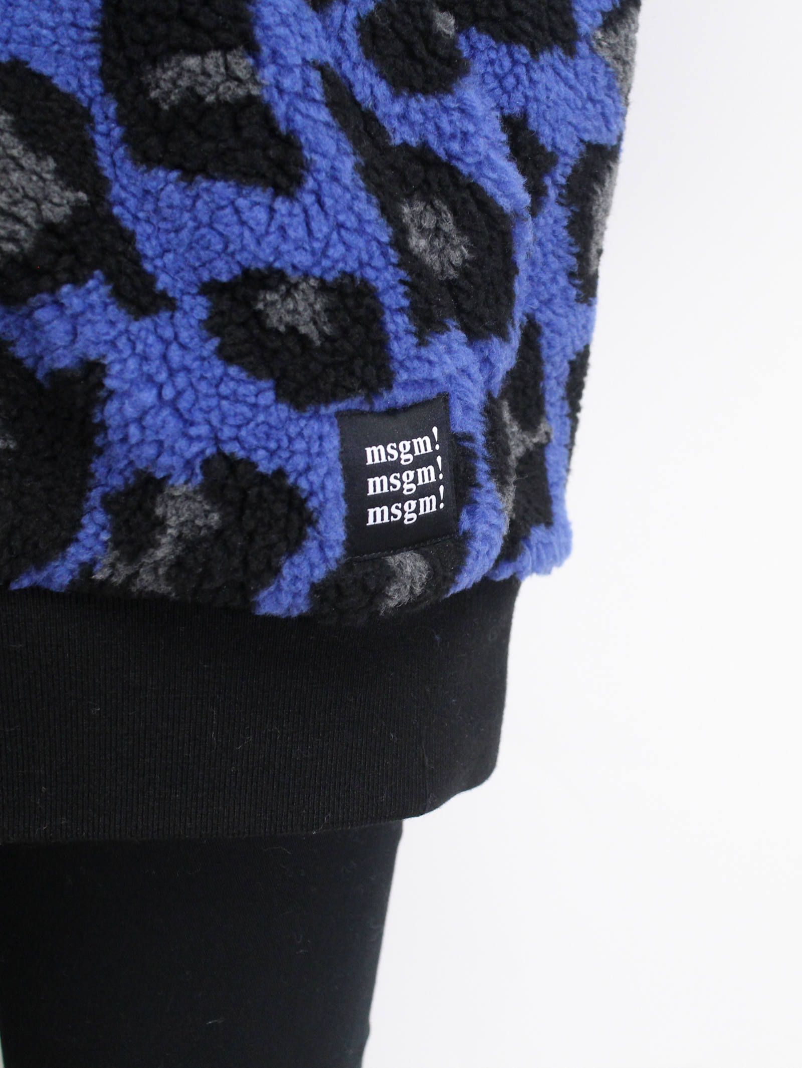 MSGM - レオパードボアブルゾン - MSGM BOA JK BLUE | ADDICT WEB SHOP