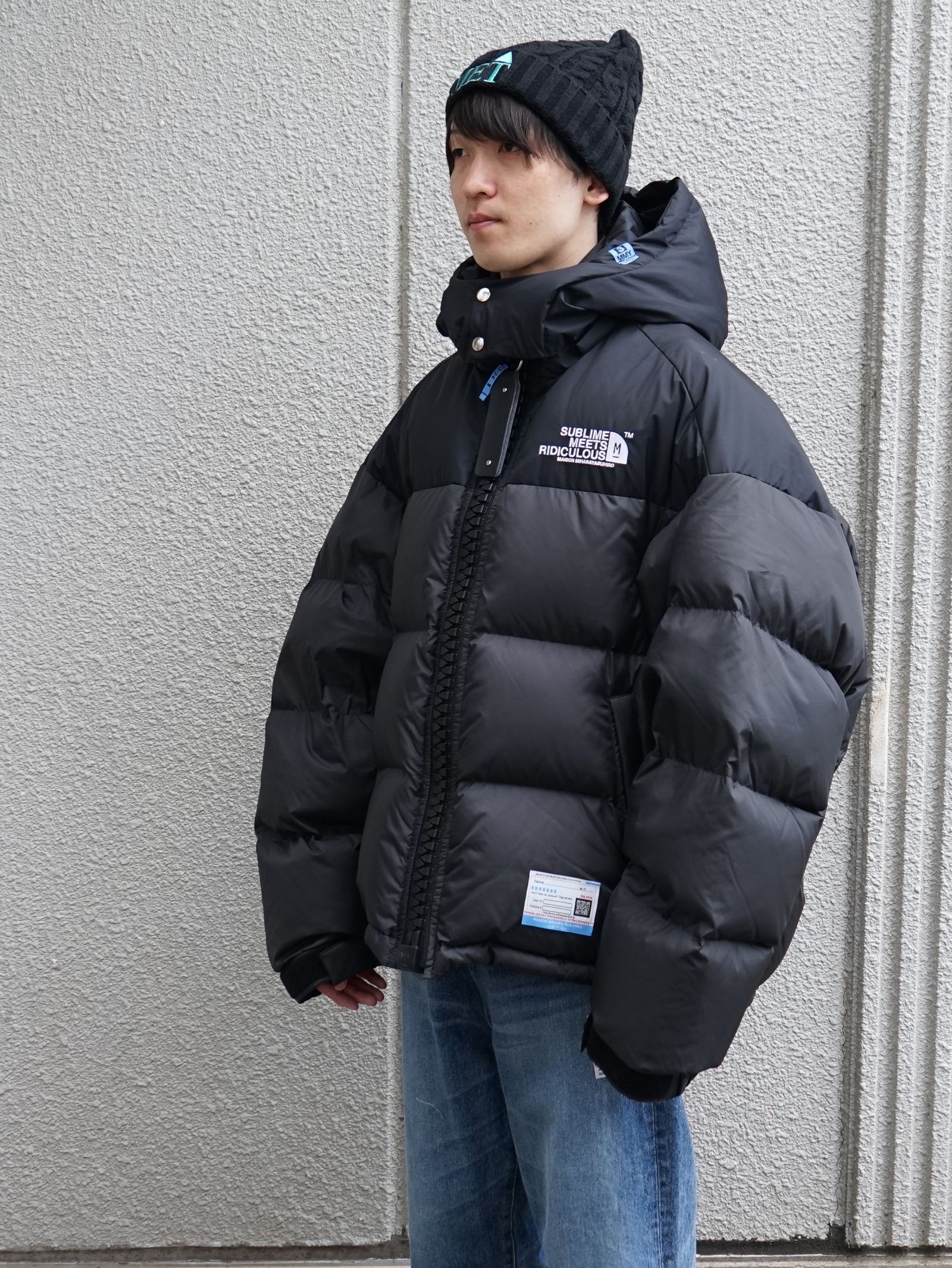ビックシルエットの今どき黒ダウンはメゾンミハラヤスヒロで決まり