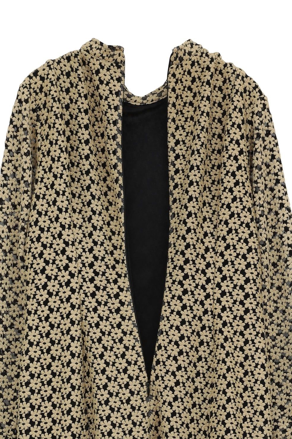 CLANE - フラワーレースワンピース - 3D FLOWER LACE SLASH NECK