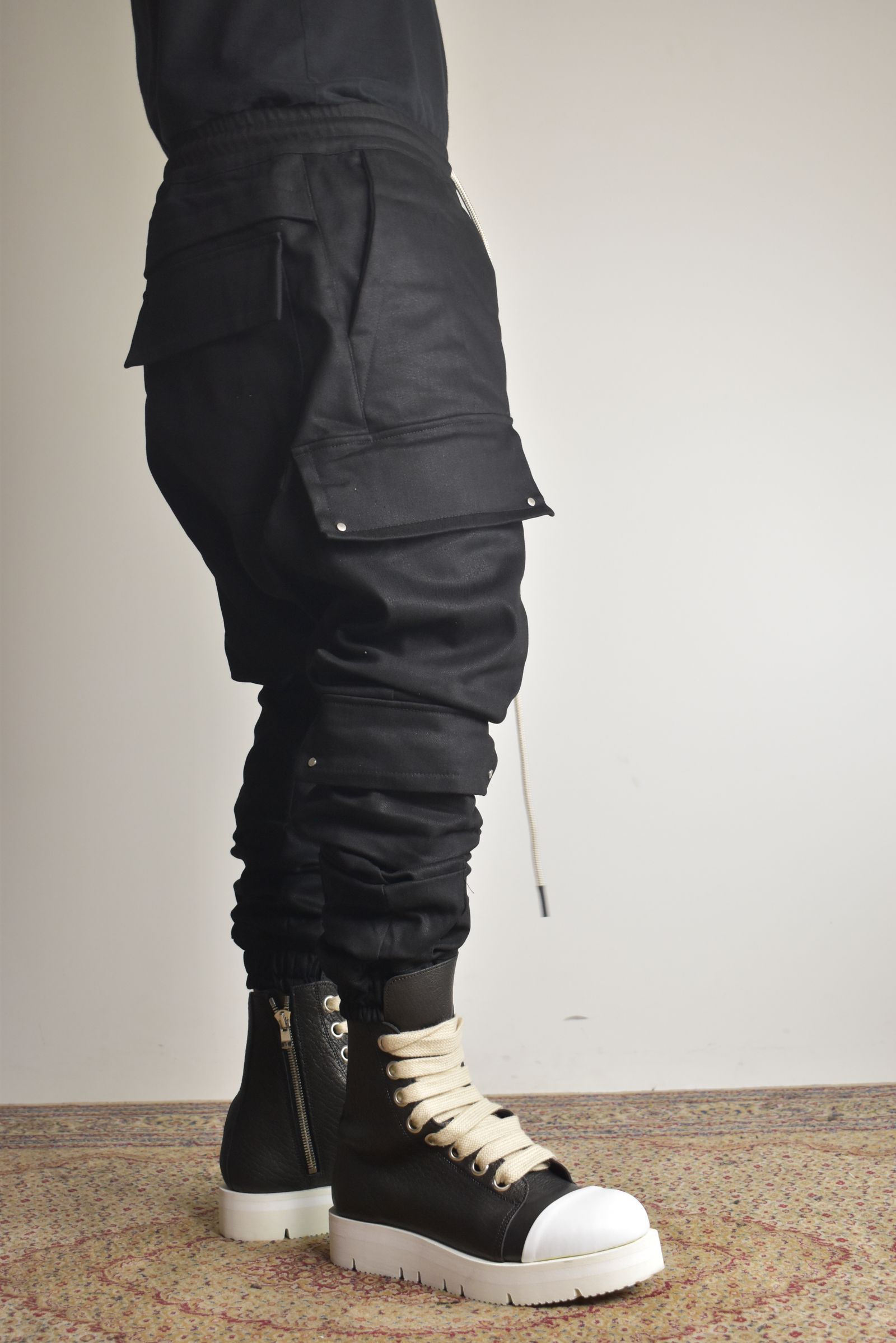 A.F ARTEFACT - Bonding Sarouel Cargo Jogger Denim