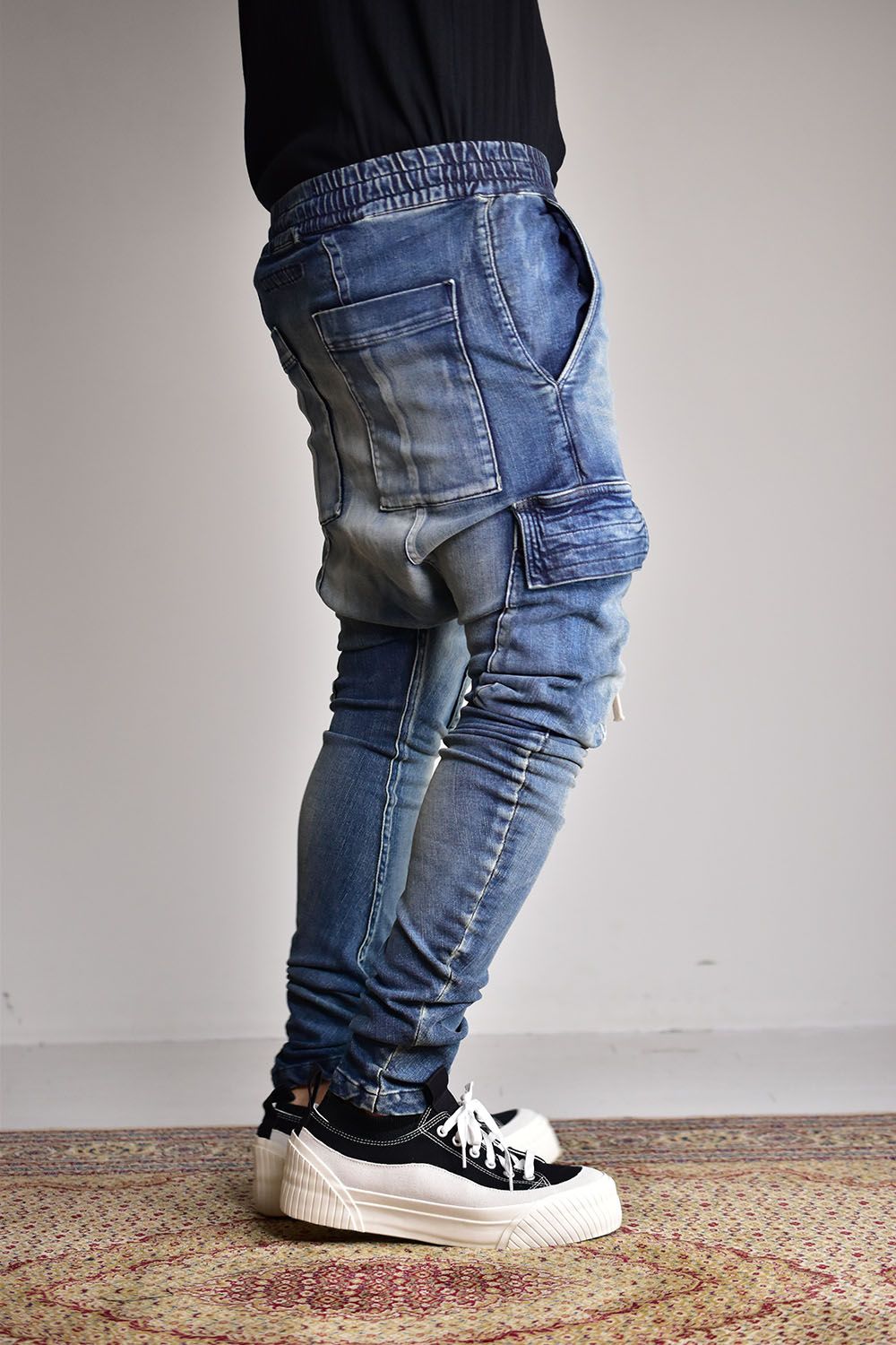 A.F ARTEFACT - Denim Sarouel Skinny Long Pants