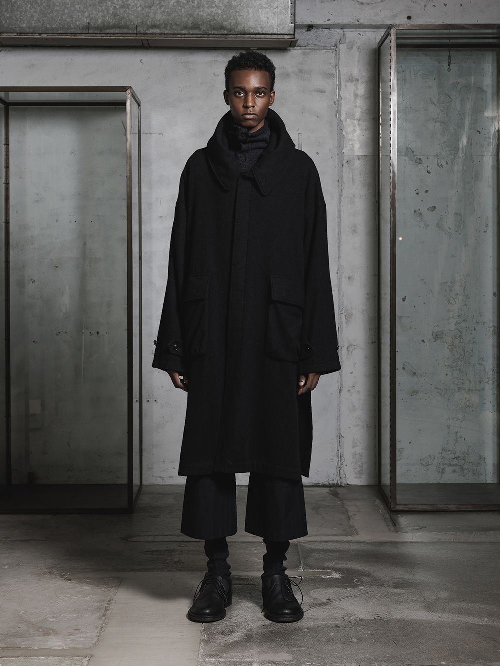 The Viridi-anne - Wool Fulling Product Dyed Coat 