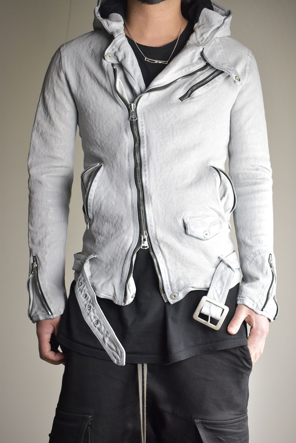 ISAMU KATAYAMA BACKLASH - Japan Calf Product Wash Hoodie Riders