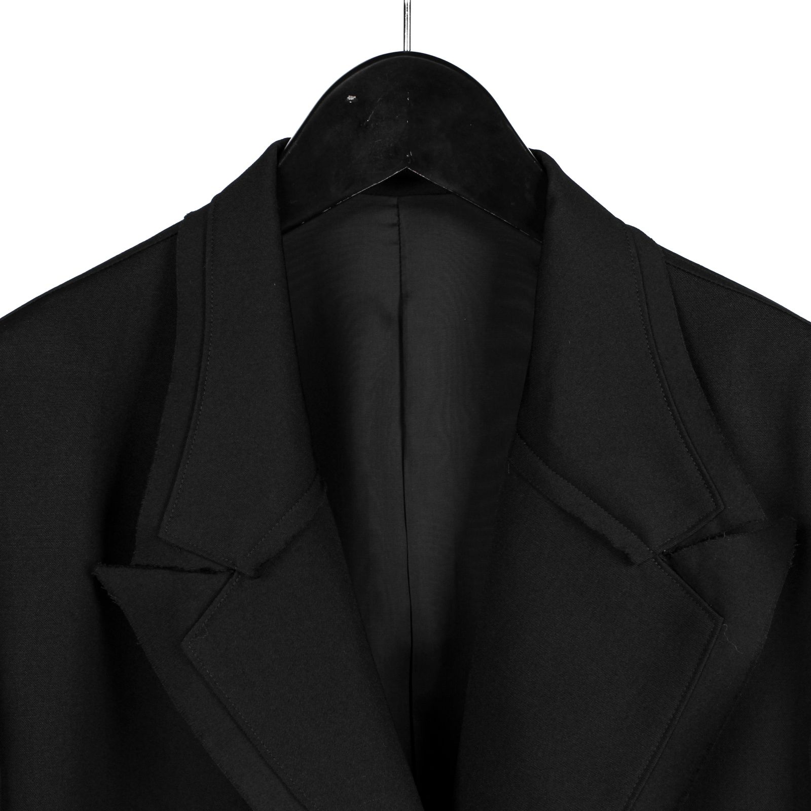 yohji yamamoto - pour homme 裁ち切りラペルJギャバ / HG-J22-100