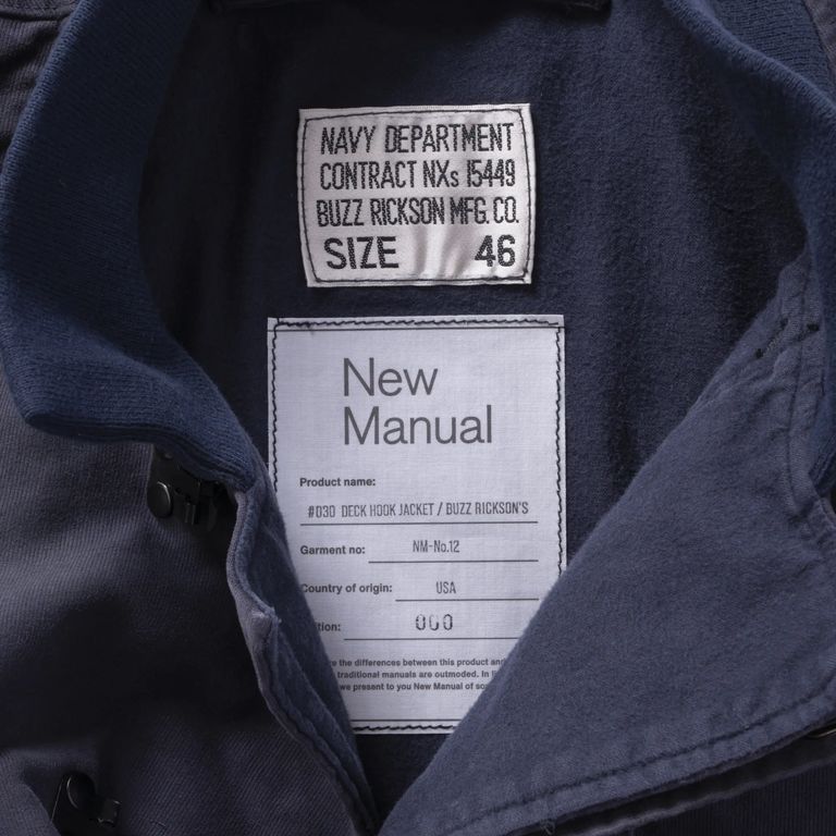 New Manual - #030 DECK HOOK JACKET / BUZZ RICKSON'S （NAVY