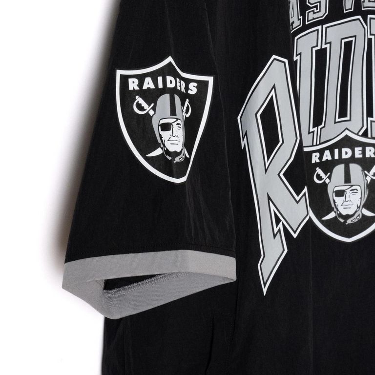 CALEE - × NFL RAIDERS S/S NYLON GAME SH (BLACK) / ナショナル