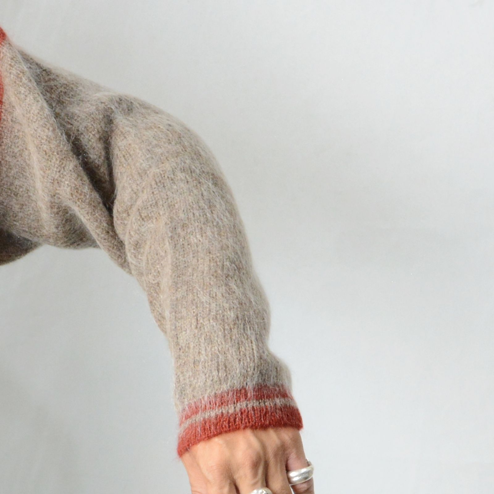 ISAMU KATAYAMA BACKLASH - モヘア プルオーバーニット （BROWN