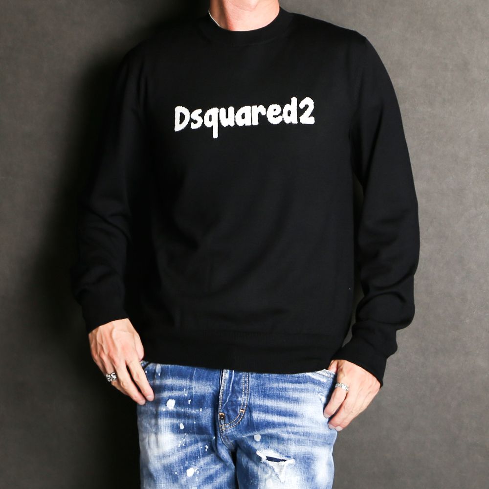 DSQUARED2 - D2 Cartoon Pullover / プルオーバーニット / S74HA1173
