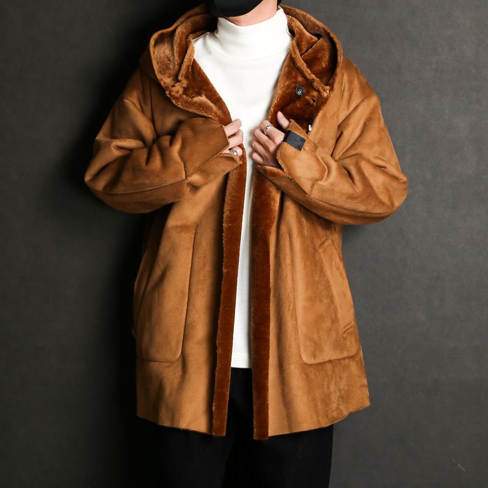 N.HOOLYWOOD - RIVERSIBLE HOODED COAT / 2222-CO06-008 peg