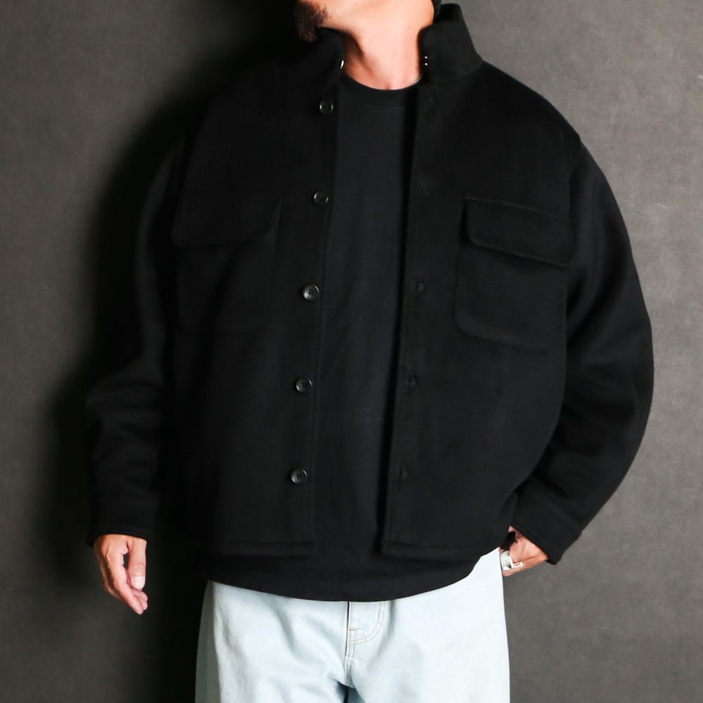 VICTIM - STAND COLLAR PADDING JACKET - BLACK / スタンドカラー