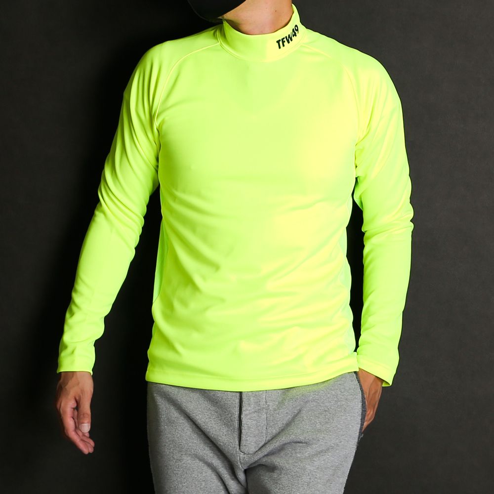 TFW49 モックネック 長袖 イエロー XL junhashimoto ゴルフ TFW49