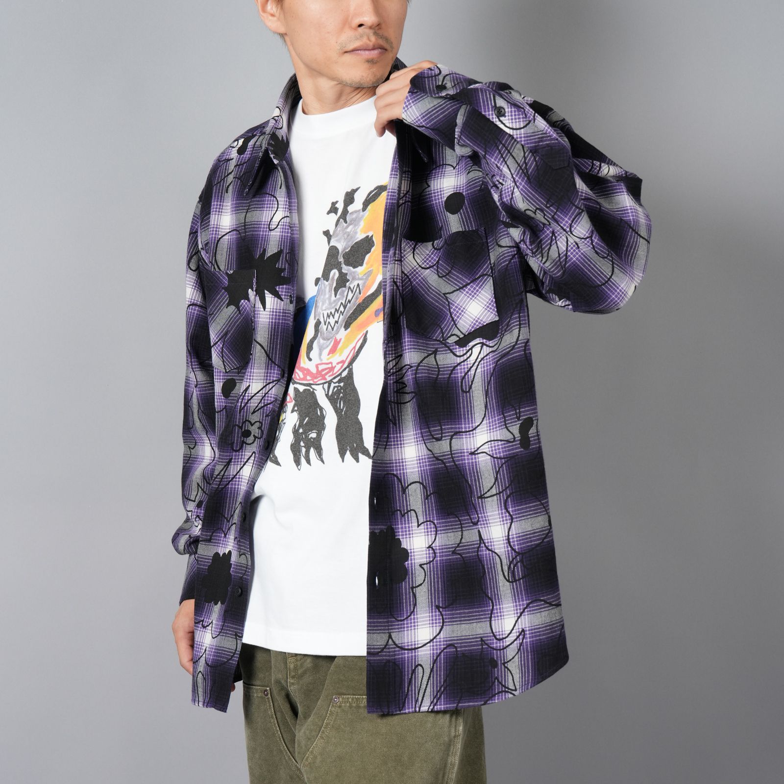 Rafu - 【ラスト1点】【限定】 Hank×Rafu shirt / ネルシャツ