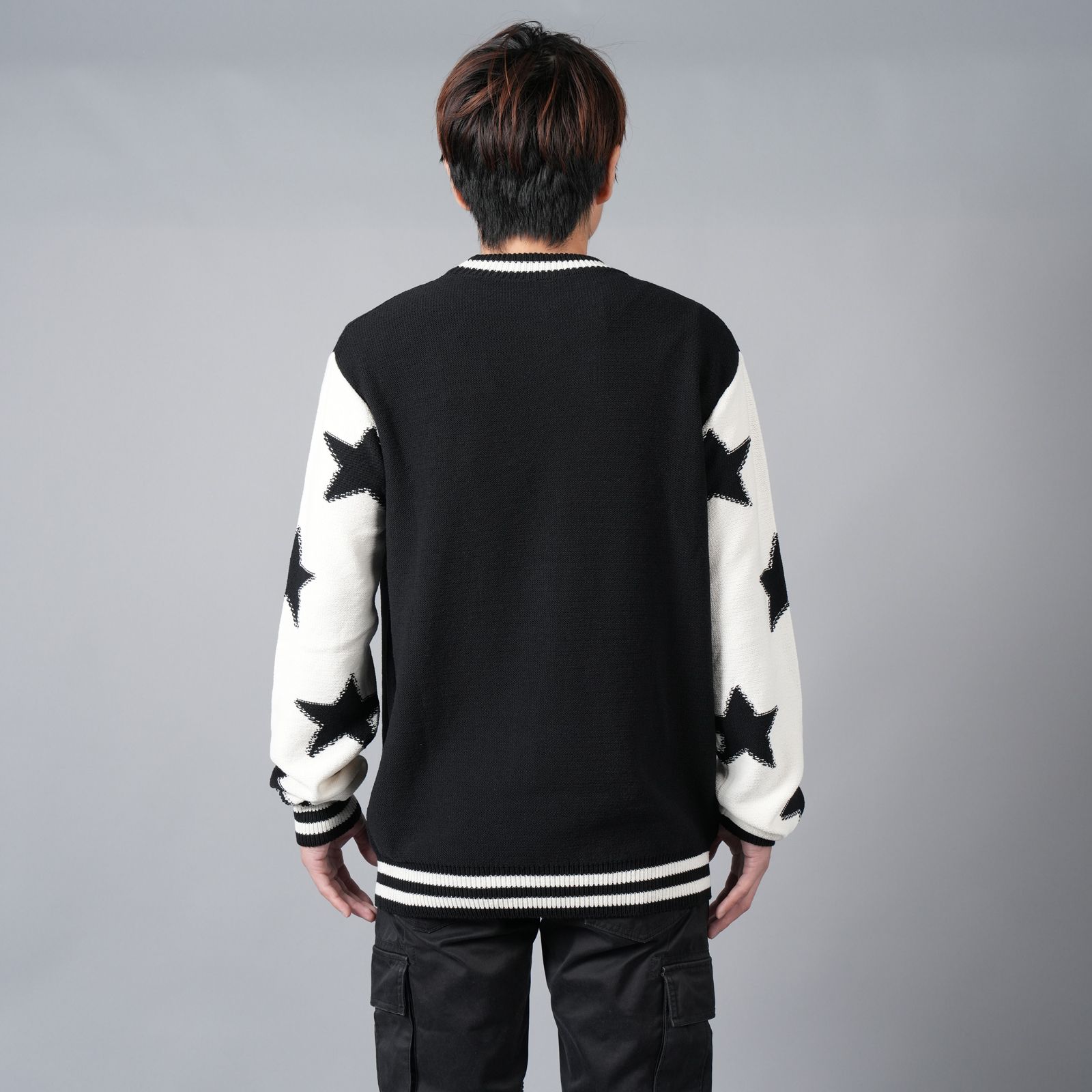 BALMAIN - 【ラスト1点】 BALMAIN SIGNATURE STARS COTTON SWEATER