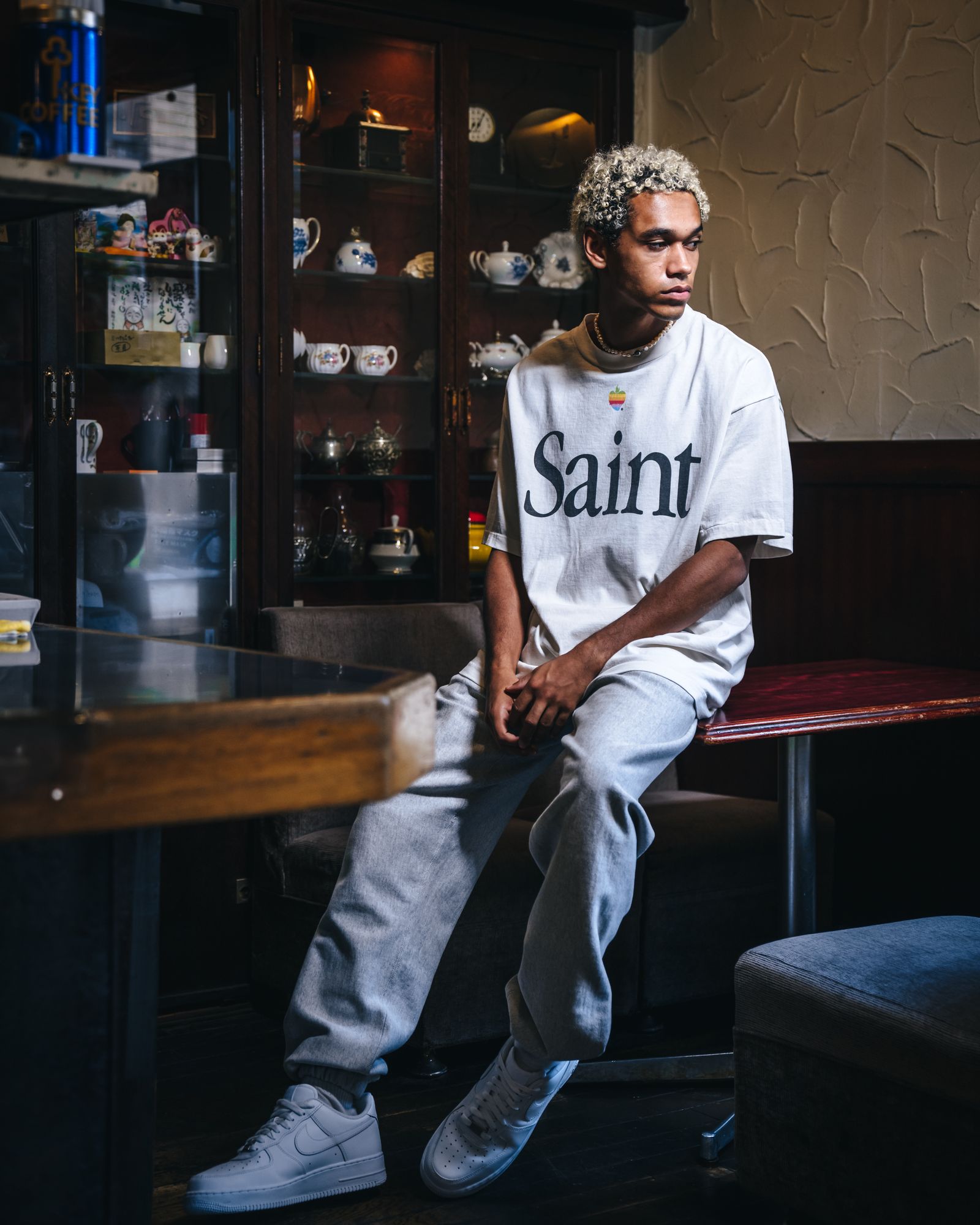 SAINT M×××××× - SM-A23-0000-005 / HEART SAINT / Tシャツ (ホワイト