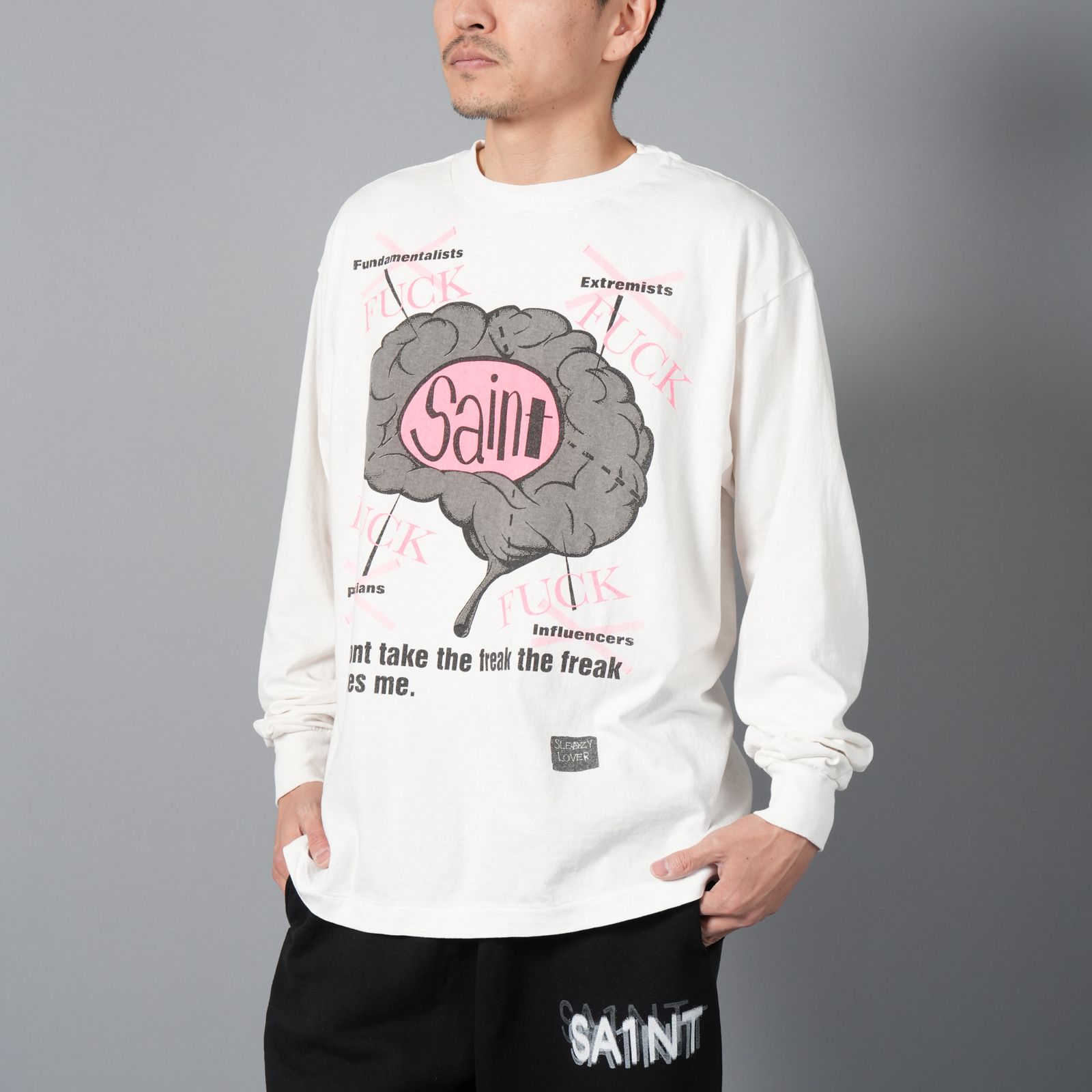 SAINT M×××××× - 【ラスト1点】SM-HR8-0000-036 / LS TEE / BRAIN