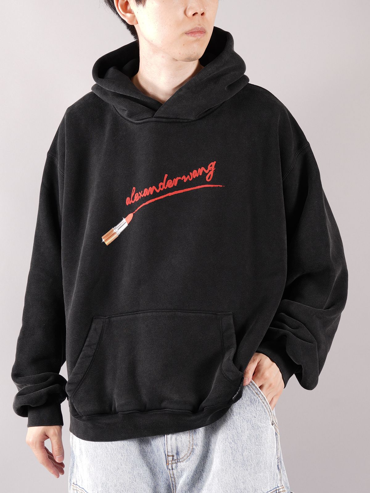 alexander wang - ラスト1点 / CLASSIC SWEATSHIRT HOODIE WITH