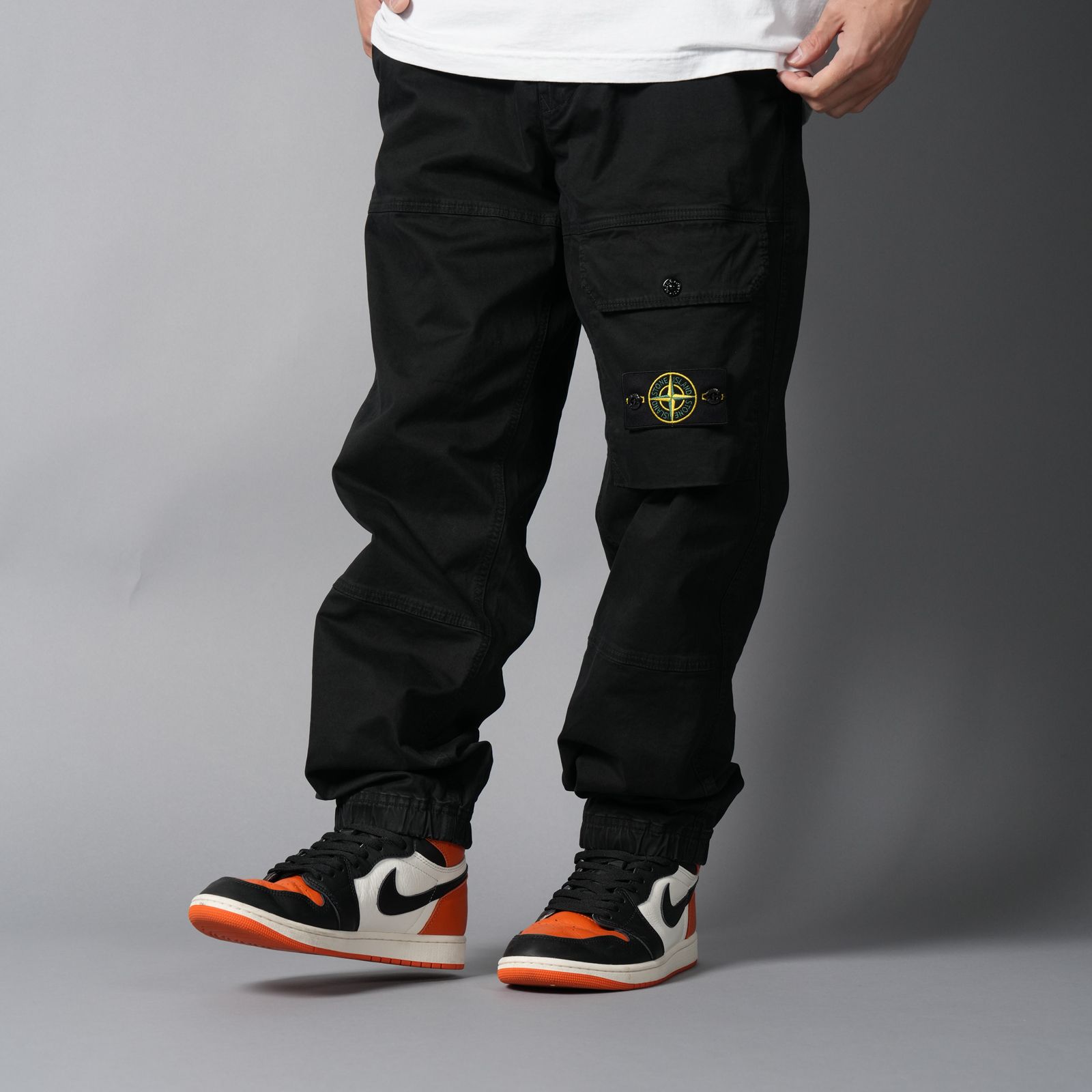 STONE ISLAND - 3100010 ORGANIC COTTON STRETCH BROKEN TWILL 'OLD