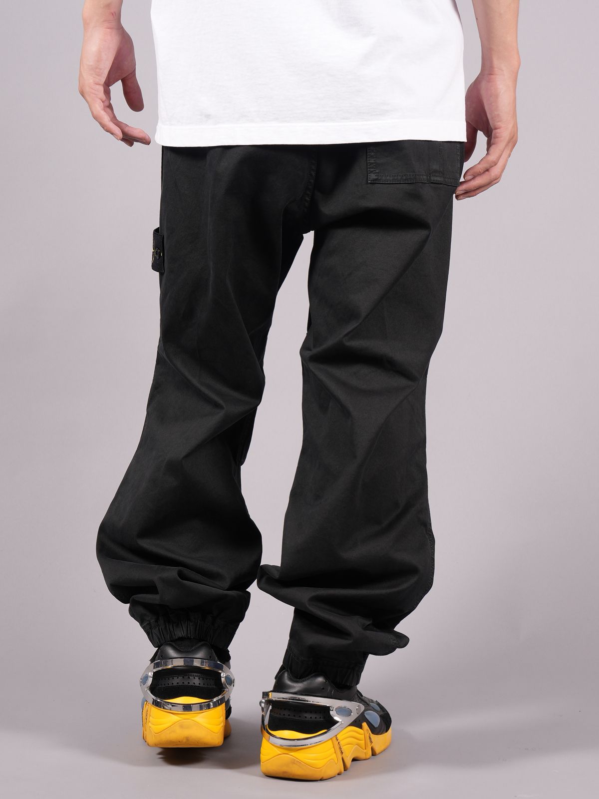 Stone ブラック カーゴパンツ W32 タグ付き Stone ブラック カーゴ