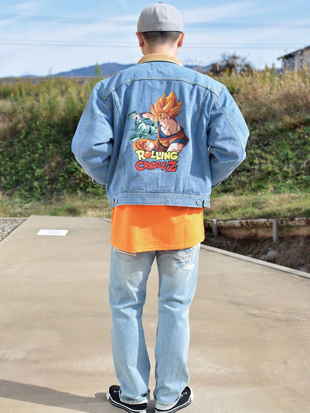 ROLLING CRADLE - RCxDRAGON BALL Z DENIM JACKET | DOLL