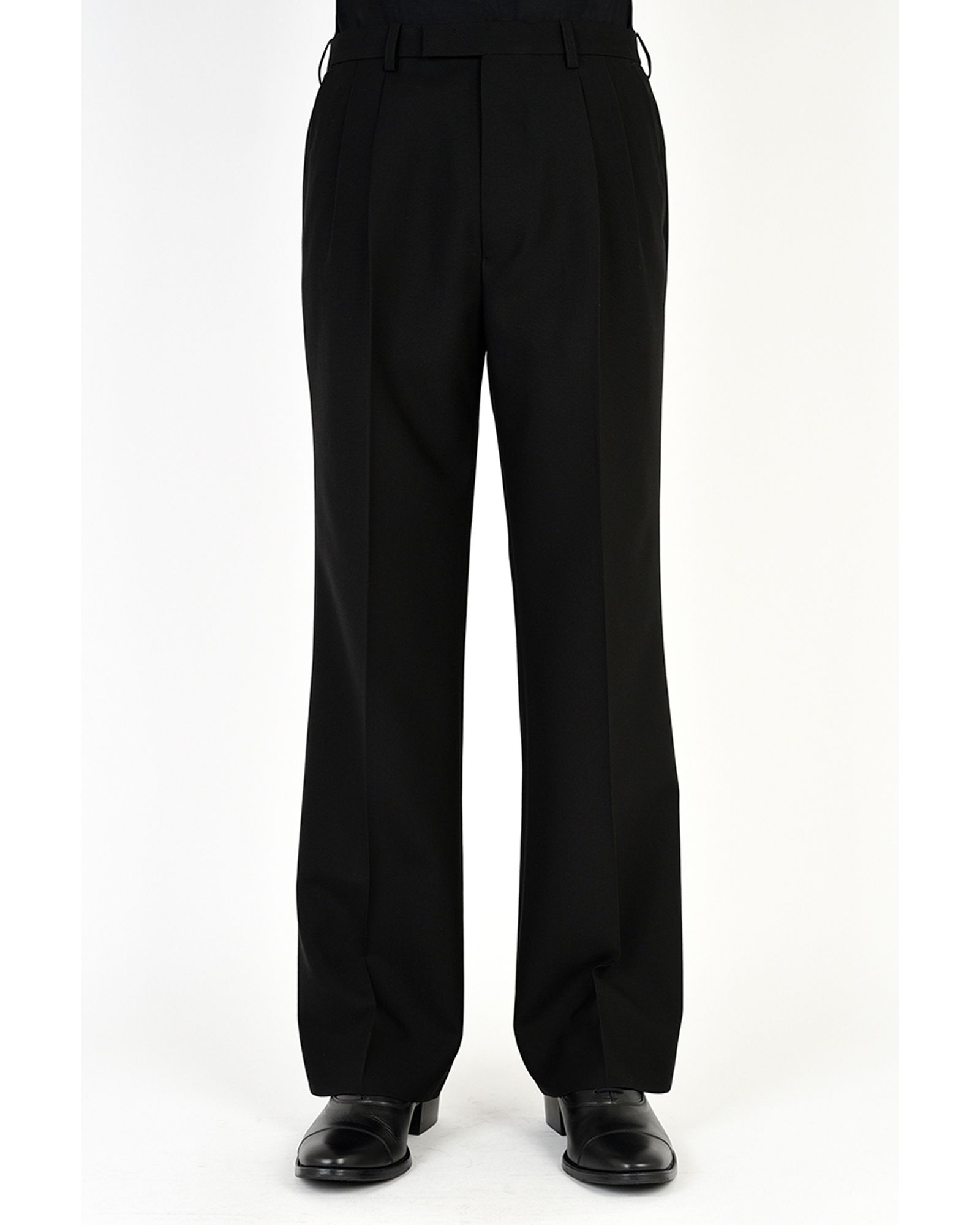 LAD MUSICIAN - 2Tuck Slim Flare Slacks | fakejam