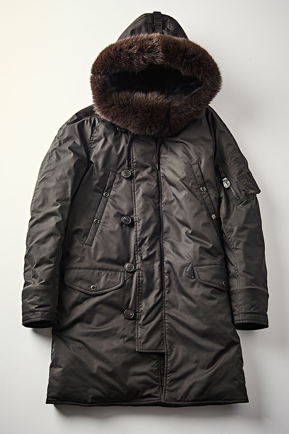 1PIU1UGUALE3 - 【BLACK MILITARY ARCHIVE】 N-3B COAT BY YOSHIMASA