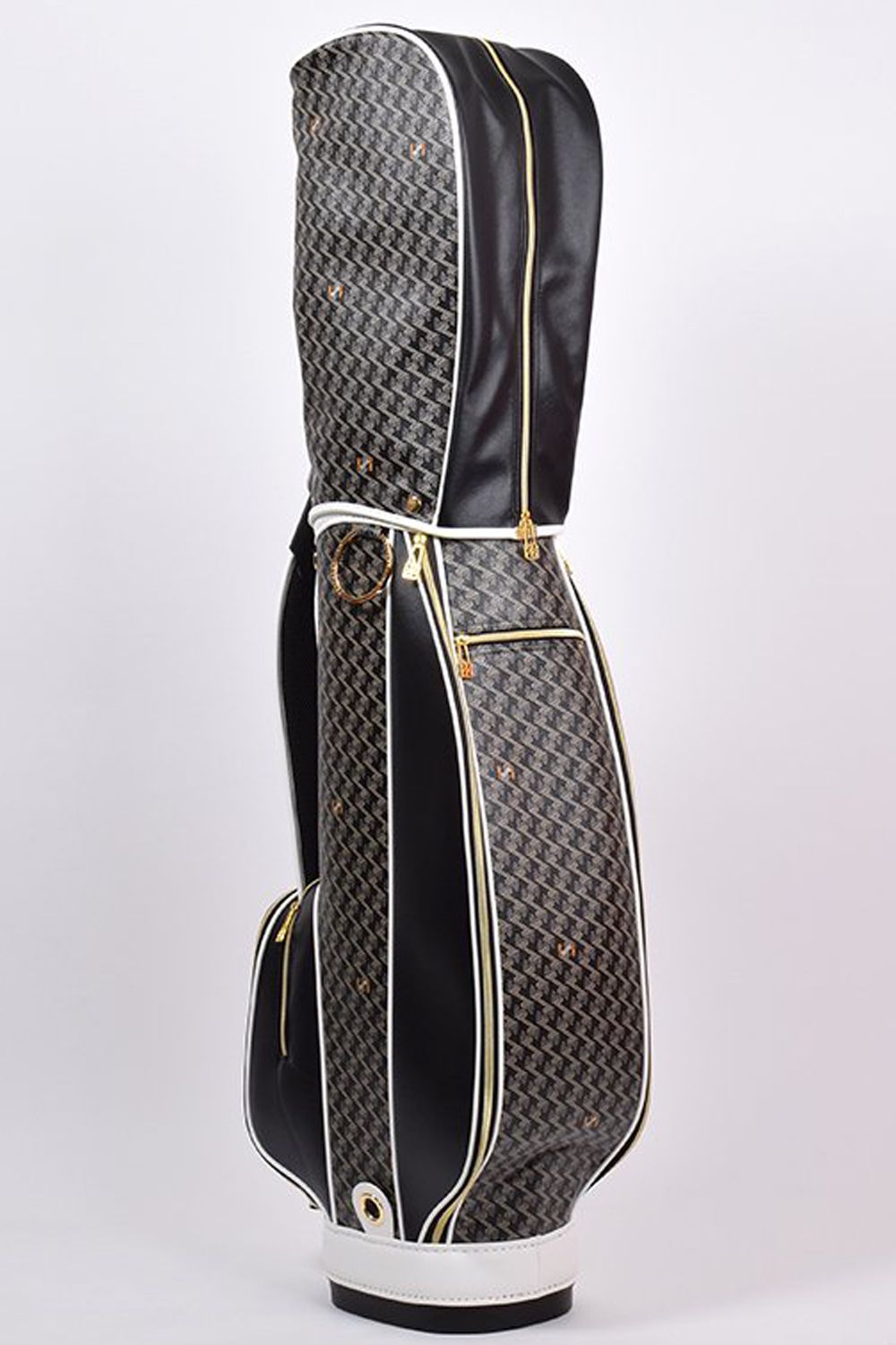 Resurrection 柄キャディバッグ ブラック ホワイト グレー スタンド