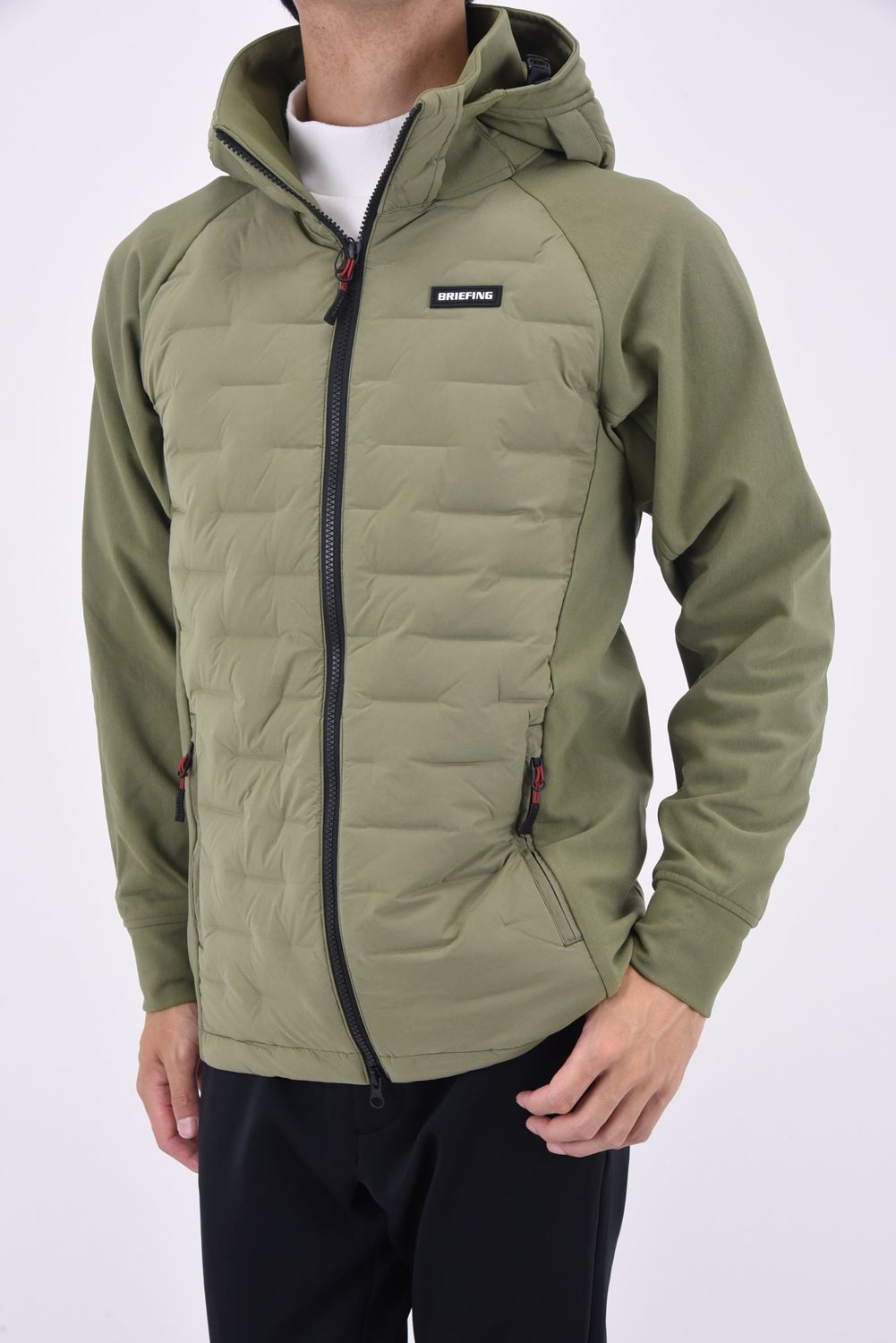 新品 ブリーフィング MEN'S HYBRID DOWN PARKA カモ L ブリーフィング