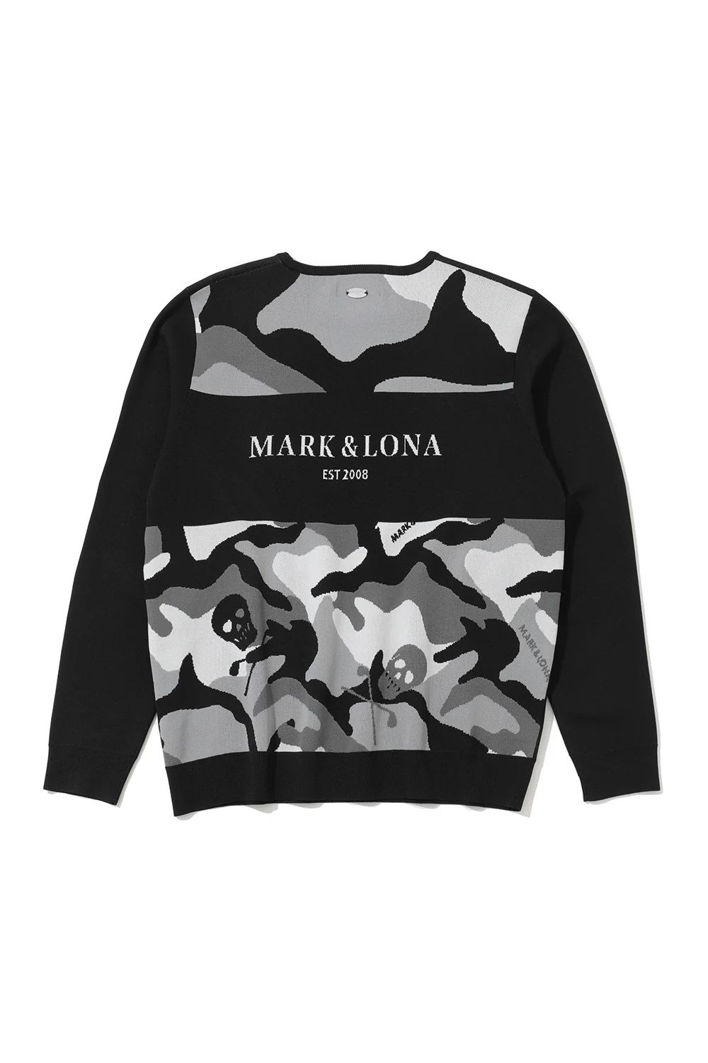 MARK&LONA - 【26SS】 GAUGE BACK PANEL CAMOUFLAGE CREW / オリジナル