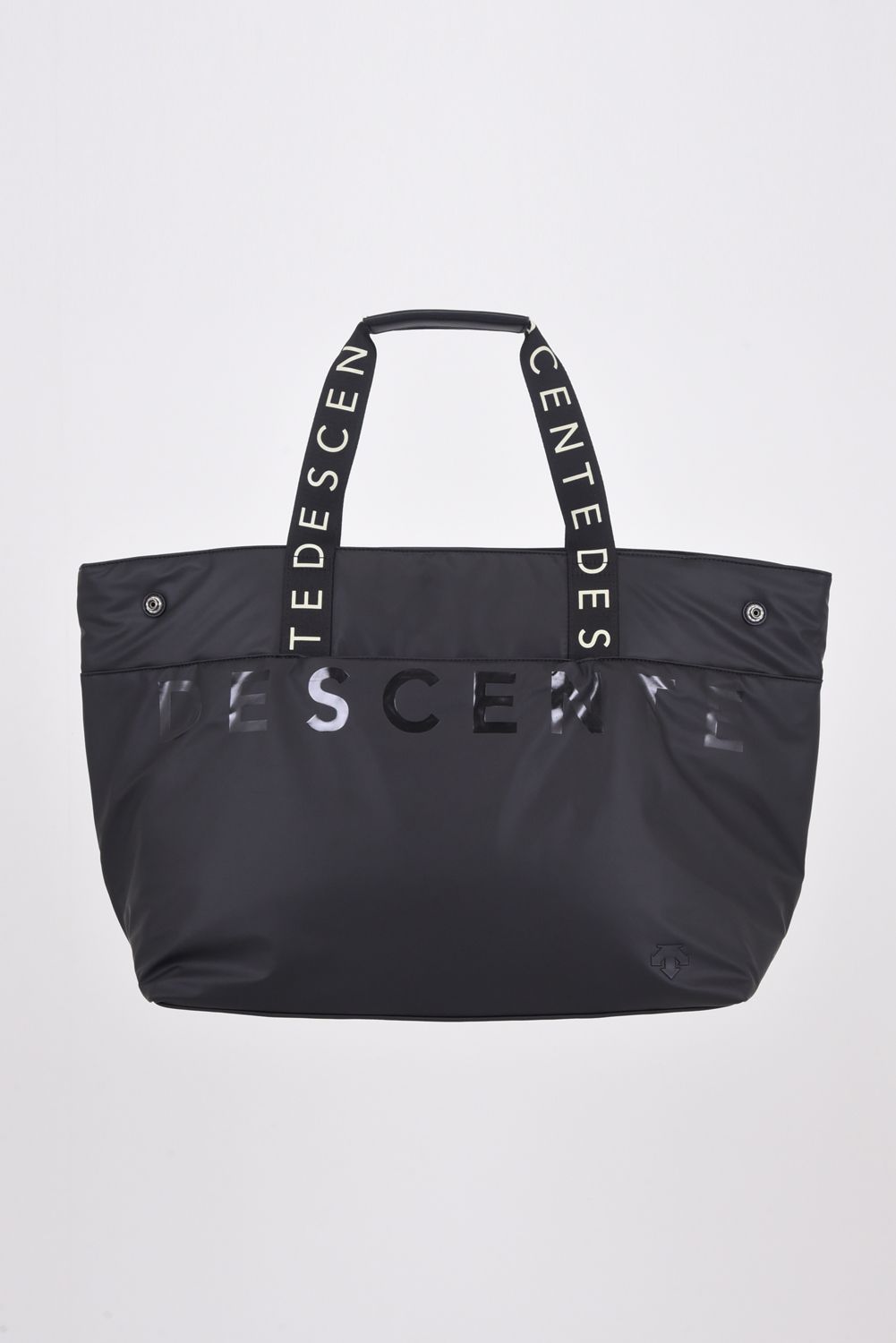 DESCENTE GOLF - モノグラム ロゴプリント トートバッグ ブラック