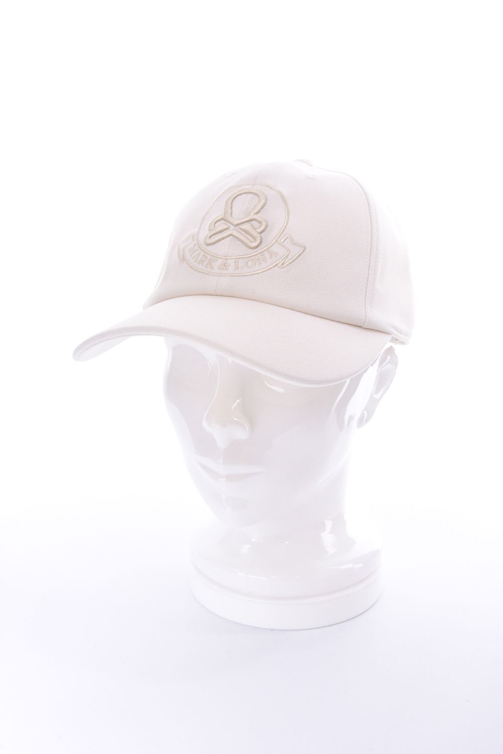 MARK&LONA ブランクスカルワッペン カラビナ付き ワッチキャップ