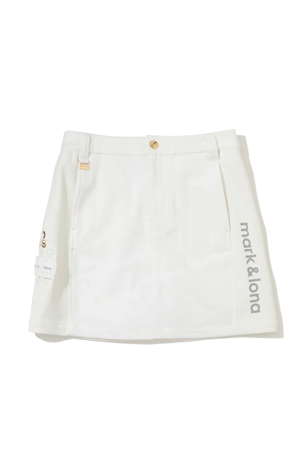 MARK & LONA ゴルフ用スカート ホワイト MARK & LONA ホワイトスカート