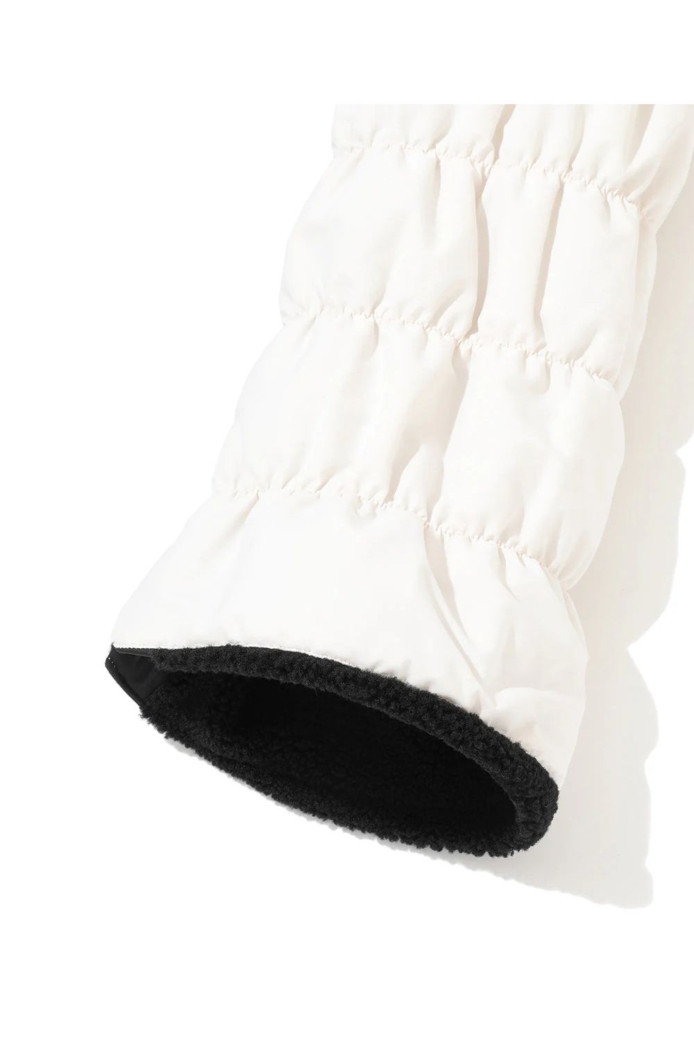 MARK&LONA - NODE PUFFY ZIP ON LEG WARMERS / サークルスカル刺繍 裏