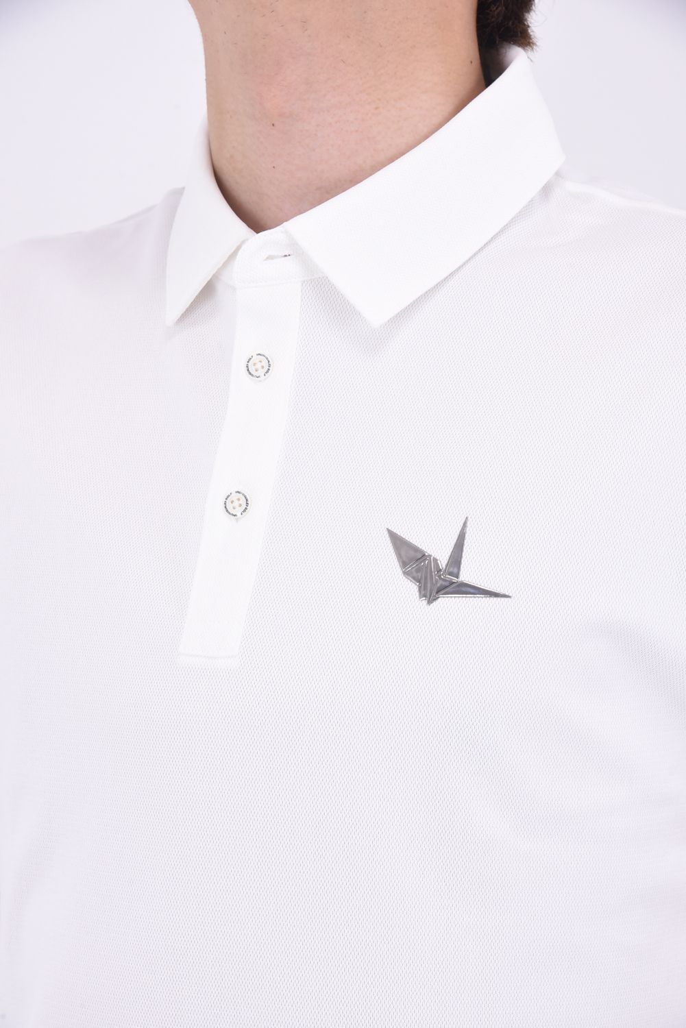 新品 1piu1uguale3 golf ポロシャツ ペイズリー バンダナ 白 【公式通販】