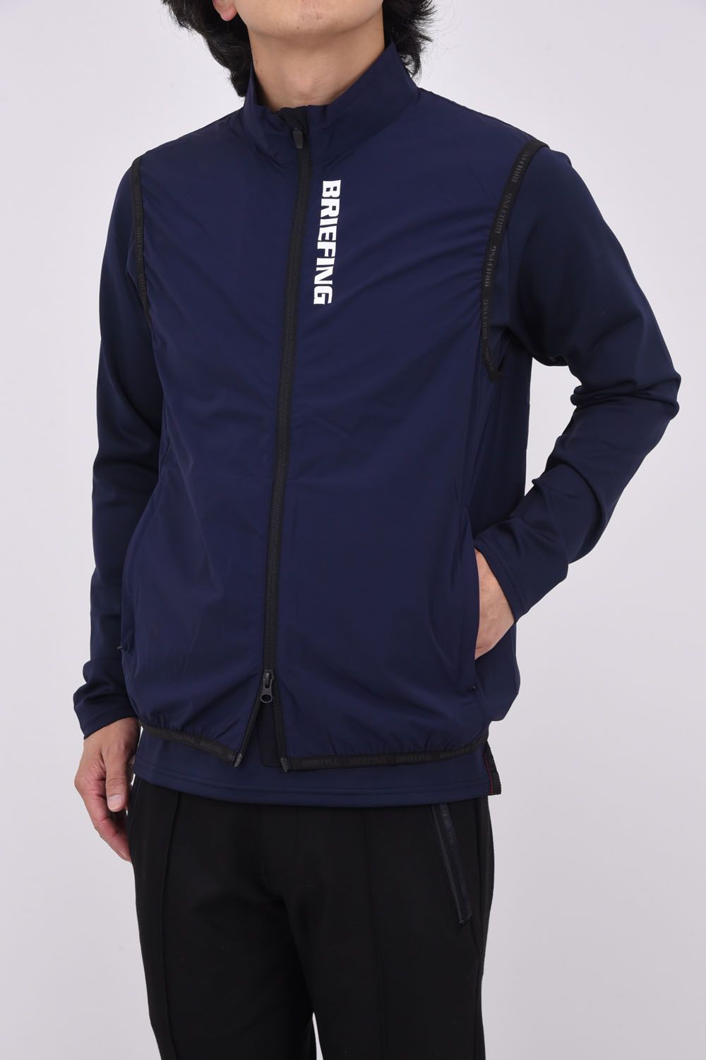 値下げ済 BRIEFING メンズSサイズ・ネイビーダウンジャケット 値下げ済