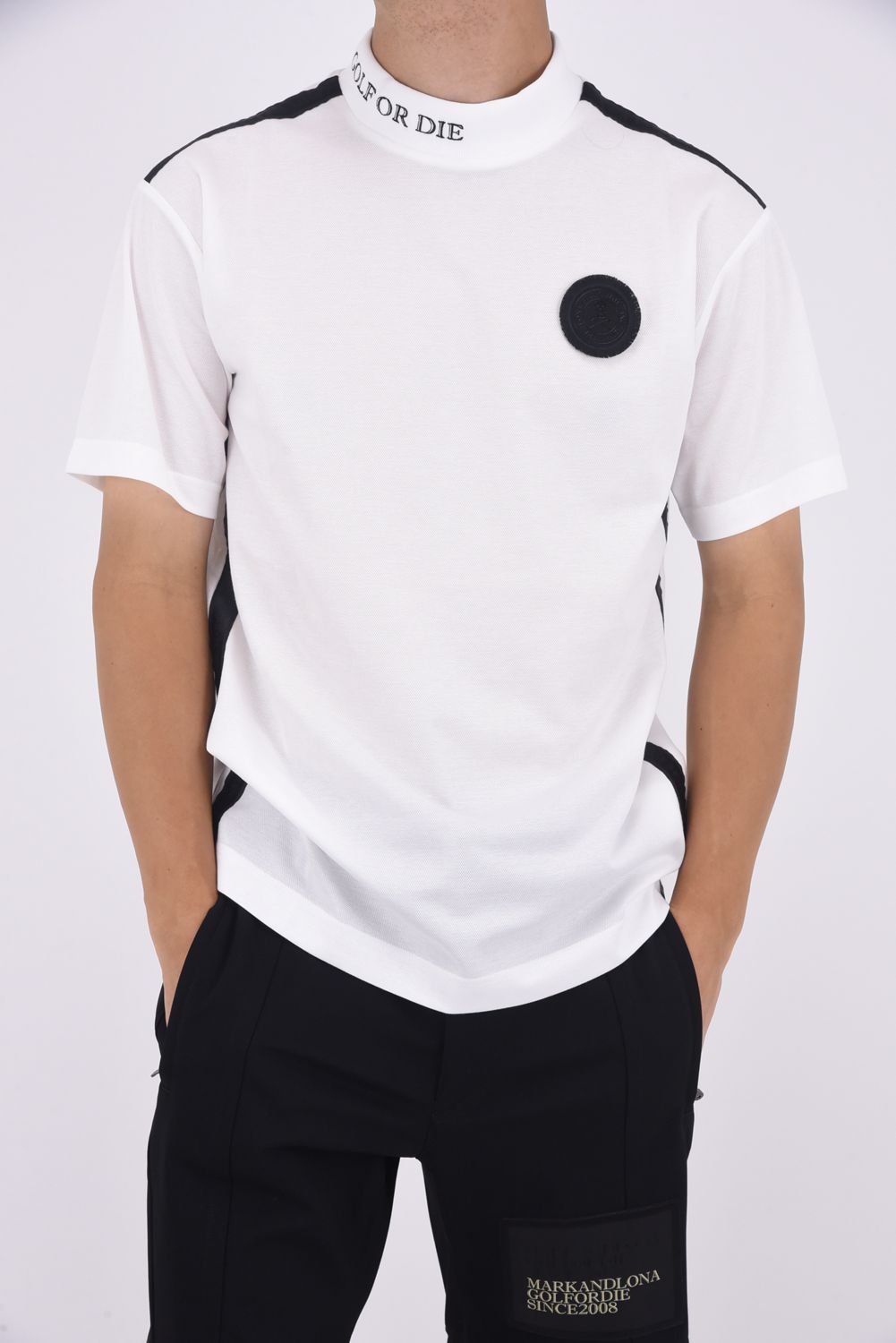 マークアンドロナ 半袖モックネック MARK&LONA マークアンドロナ