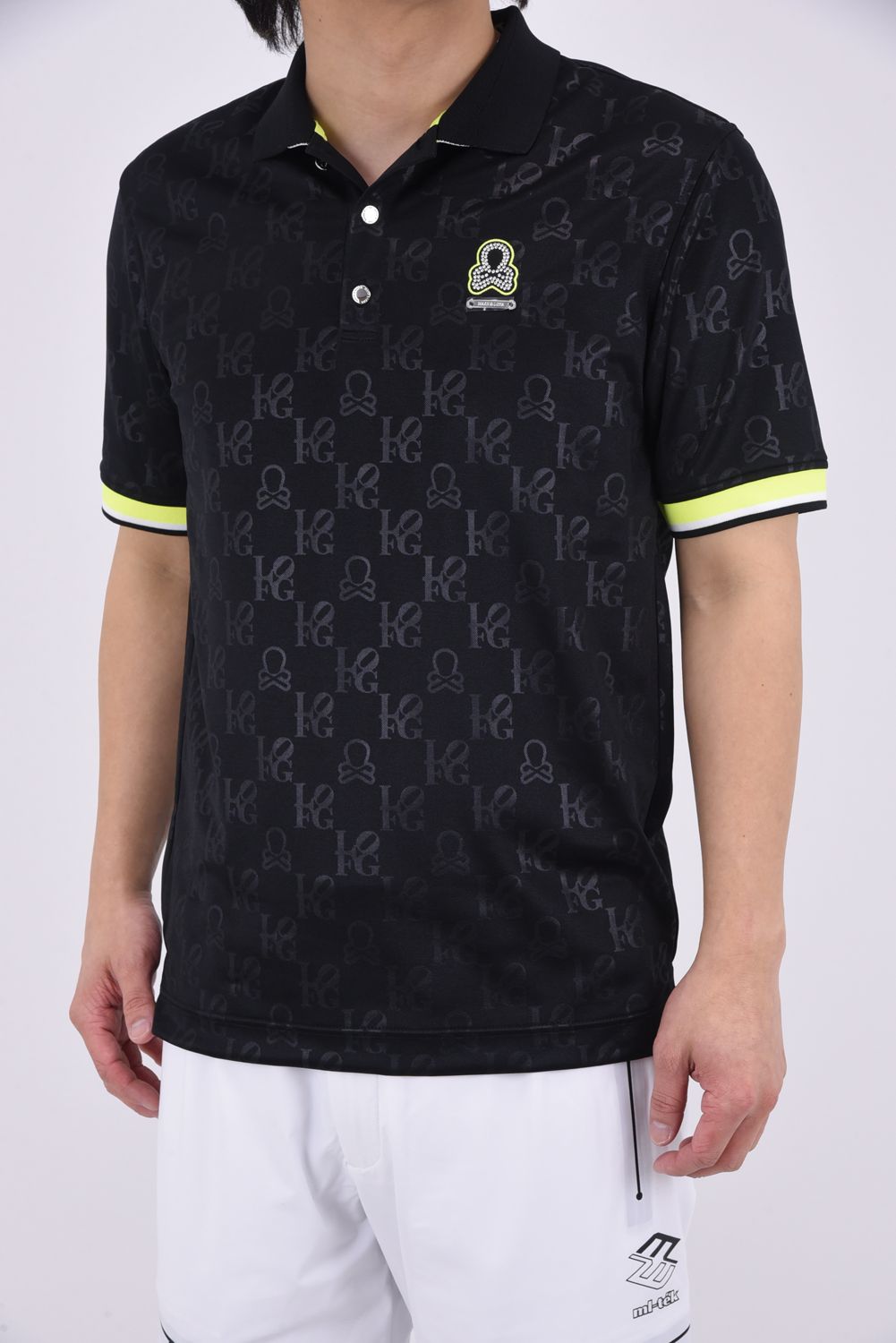 MARK & LONA オリーブ ジップアップポロシャツ MARK & LONA オリーブ