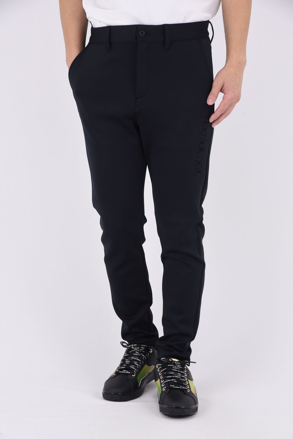 ⓂBRIEFING GOLF ブリーフィングゴルフ 3Dロゴスリムパンツ 黒